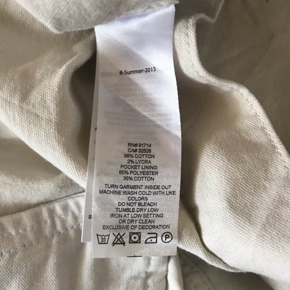 Armani Exchange Denim Jacket in Cream - Picture 10 of 13